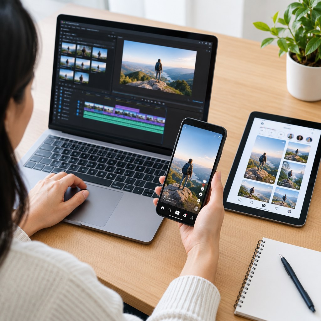 How to Turn One Video Into Content for TikTok, Instagram, YouTube Shorts, and Facebook How to Turn One Video Into Content for TikTok, Instagram, YouTube Shorts, and Facebook